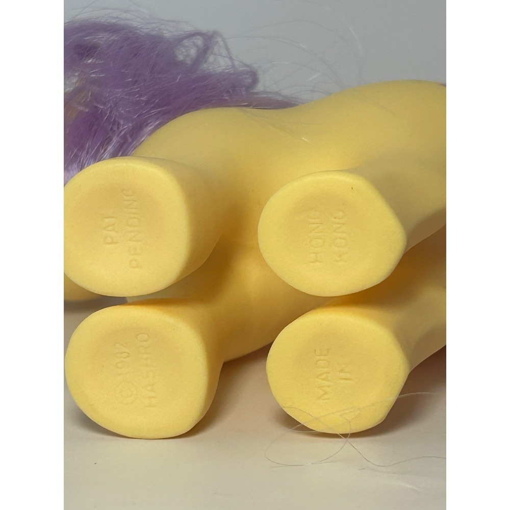 Vintage 1982 My Little Pony LEMON DROP Hasbro G1 Mail Order Yellow Lavender - Picture 10 of 12